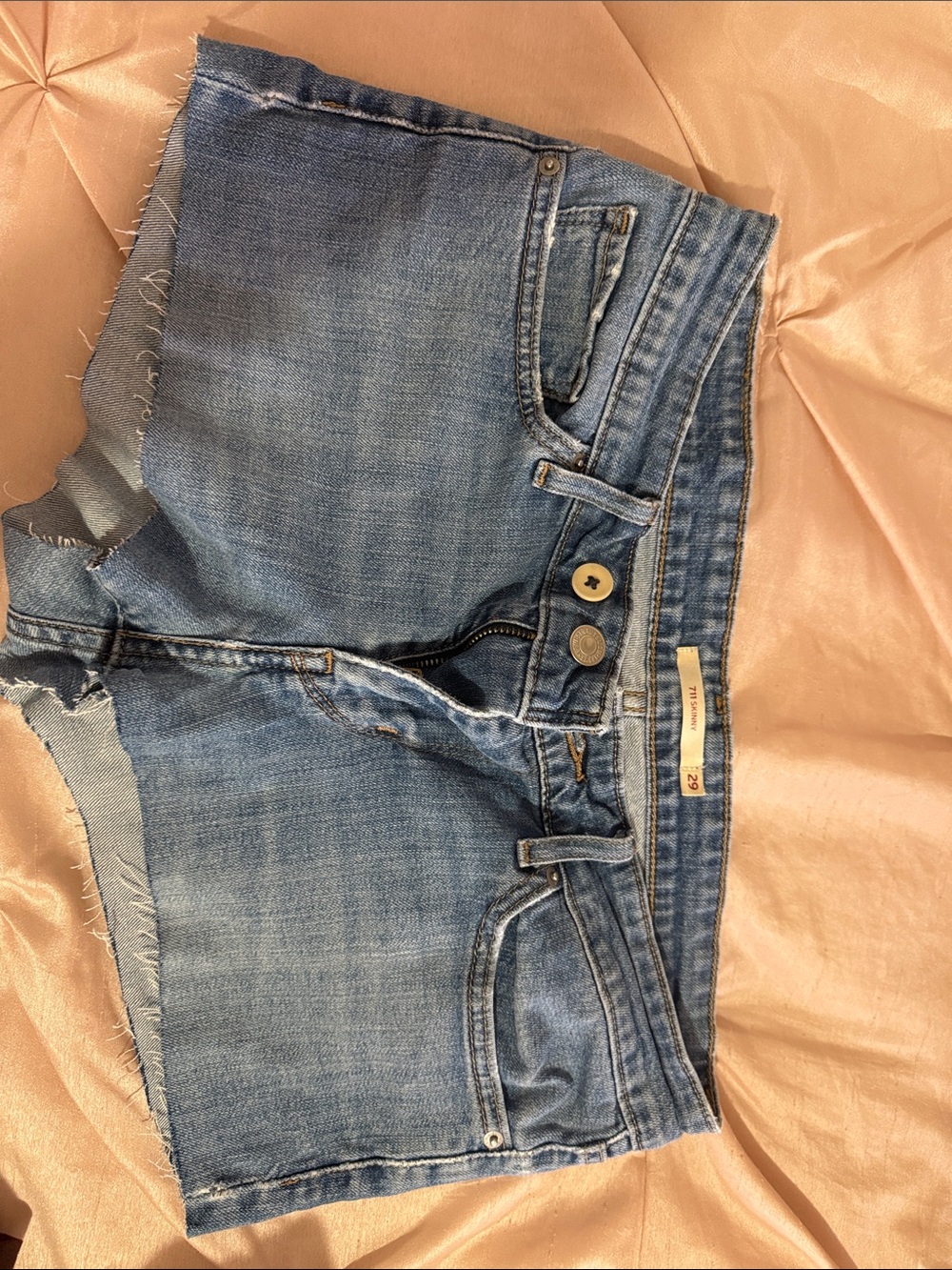 Levi's Light Blue Denim Cutoff Shorts